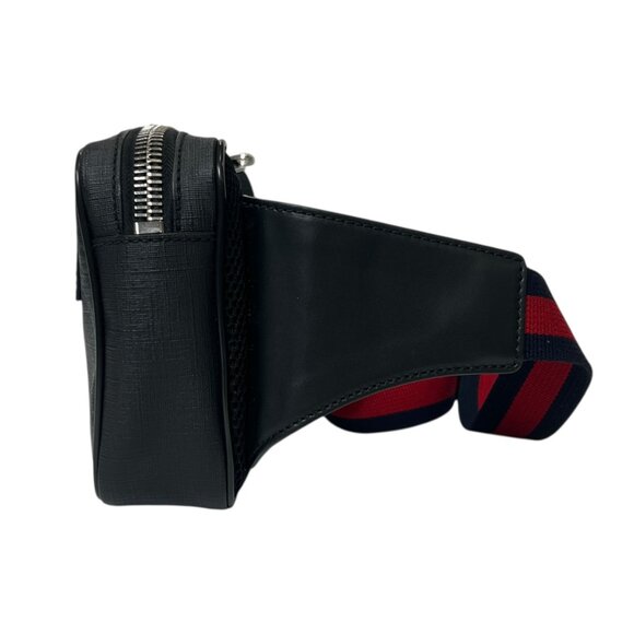 $1100 GUCCI Charcoal GG Supreme Multi Monogram Canvas Belt Bag - Picture 5 of 12